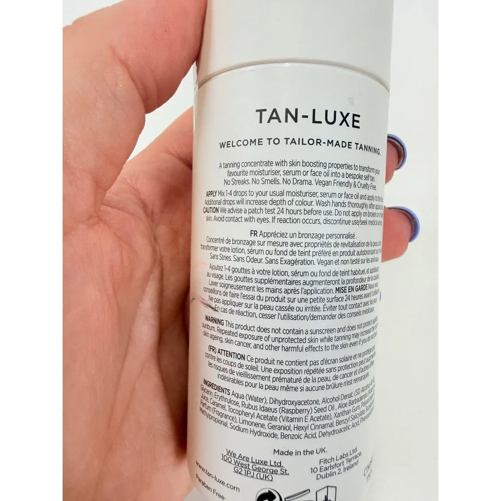 Tan-Luxe Tanning The Face Illuminating Self-Tan Drops Streak-Free Medium/Dark